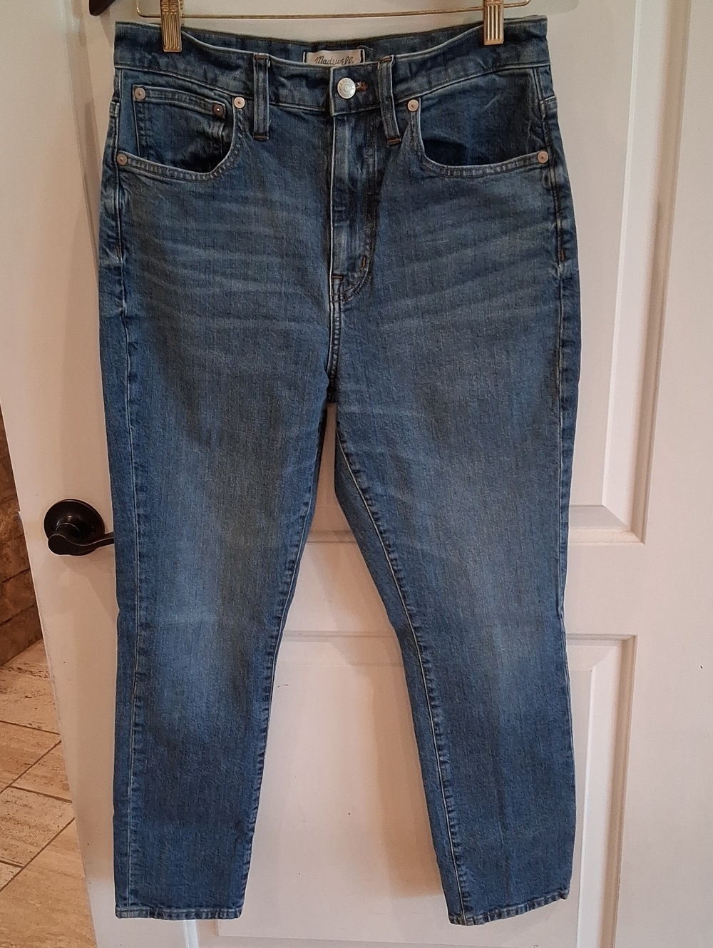 Madewell High Rise Slim Boyjean Size 29 Medium Wash